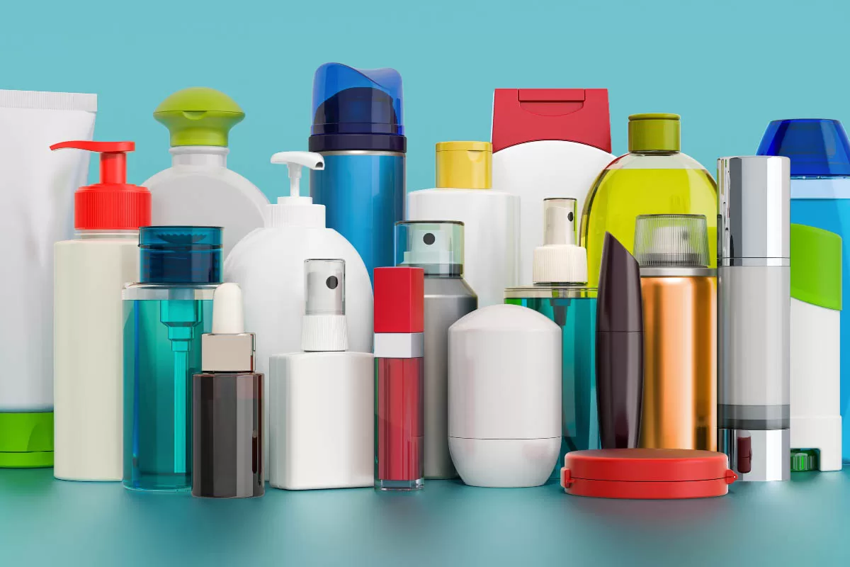 various soap bottles